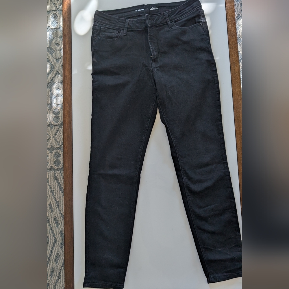 Old Navy Black Super Skinny Jeans